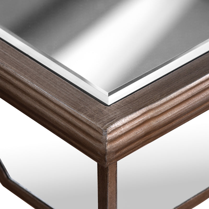 Belfry Modern Rectangle Mirrored Dining Table by Lavishway | Dining Tables-26767