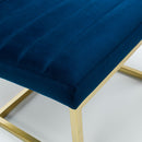 Bellagio Blue Upholstered Velvet Chair by Lavishway | Accent Chairs-21041