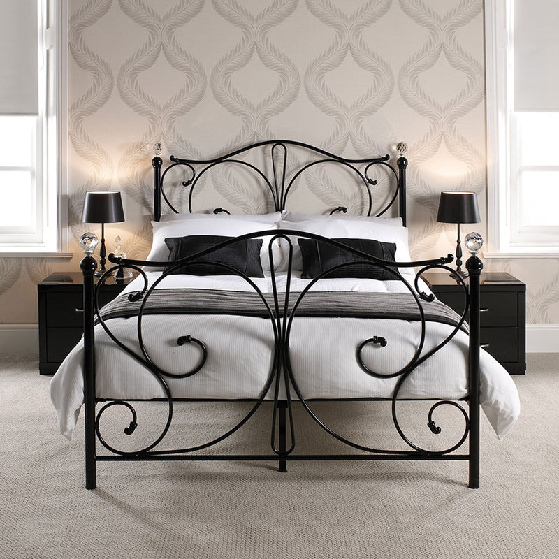 Florence Traditional Design Metal Bed Frame by Lavishway | Metal Beds-28530