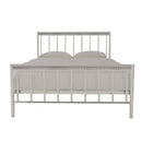 Bellini Contemporary Silver Metal Bed by Lavishway | Metal Beds-28603