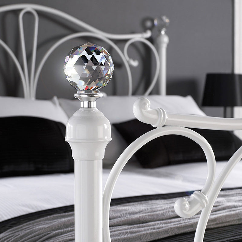 Florence Traditional Design Metal Bed Frame by Lavishway | Metal Beds-28536