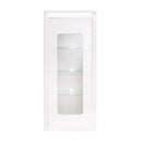 Bellini White High Gloss 1 Door Display Unit by Lavishway | Display Cabinet-26048