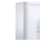 Bellini White High Gloss 1 Door Display Unit by Lavishway | Display Cabinet-26051