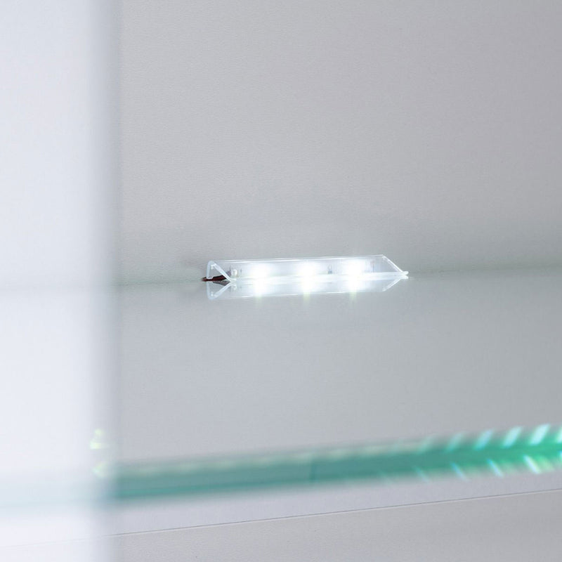 Bellini White High Gloss 2 Doors Display Unit by Lavishway | Display Cabinet-26038