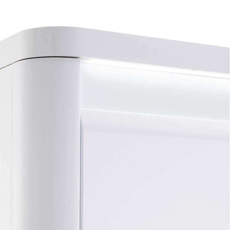 Bellini White High Gloss 2 Doors Display Unit by Lavishway | Display Cabinet-26037