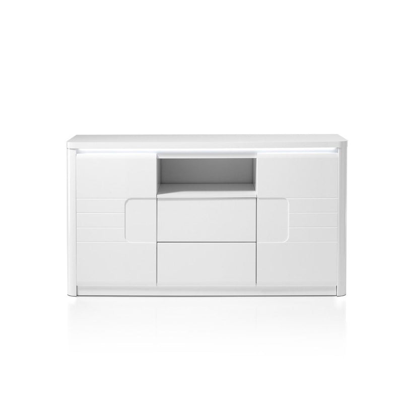 Bellini White High Gloss 2 Doors Sideboard by Lavishway | Sideboards-26020