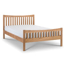 Bergamo Contemporary Solid Oak Bed by Lavishway | Wooden Beds-21006
