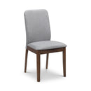 Berkeley Classic Grey Linen Dining Chair by Lavishway | Dining Chairs-21003