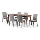 Berkeley Walnut Classic Wooden Dining Table by Lavishway | Dining Tables-20996