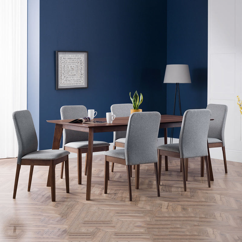 Berkeley Walnut Classic Wooden Dining Table by Lavishway | Dining Tables-20995
