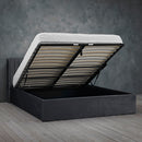 Berlin Velvet Ottoman Double Bed by Lavishway | Ottoman Beds-35610