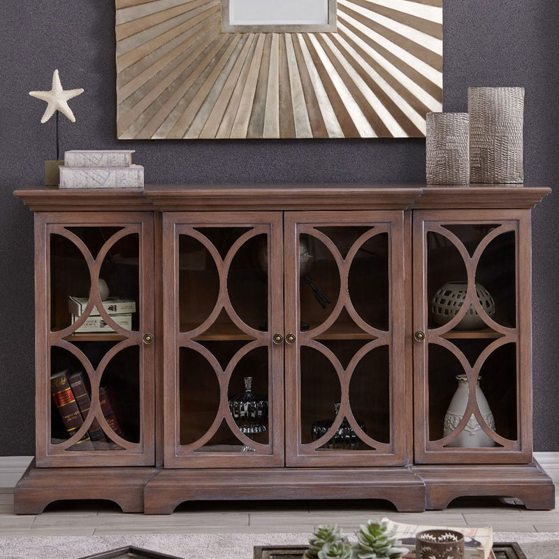Berlino 4 Door Sideboard & Square Wall Mirror by Lavishway | Wall Mirrors-25978