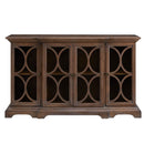 Berlino Brown Painted 4 Door Wooden Sideboard by Lavishway | Sideboards-25999