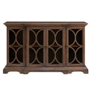 Berlino 4 Door Sideboard & Square Wall Mirror by Lavishway | Wall Mirrors-25983