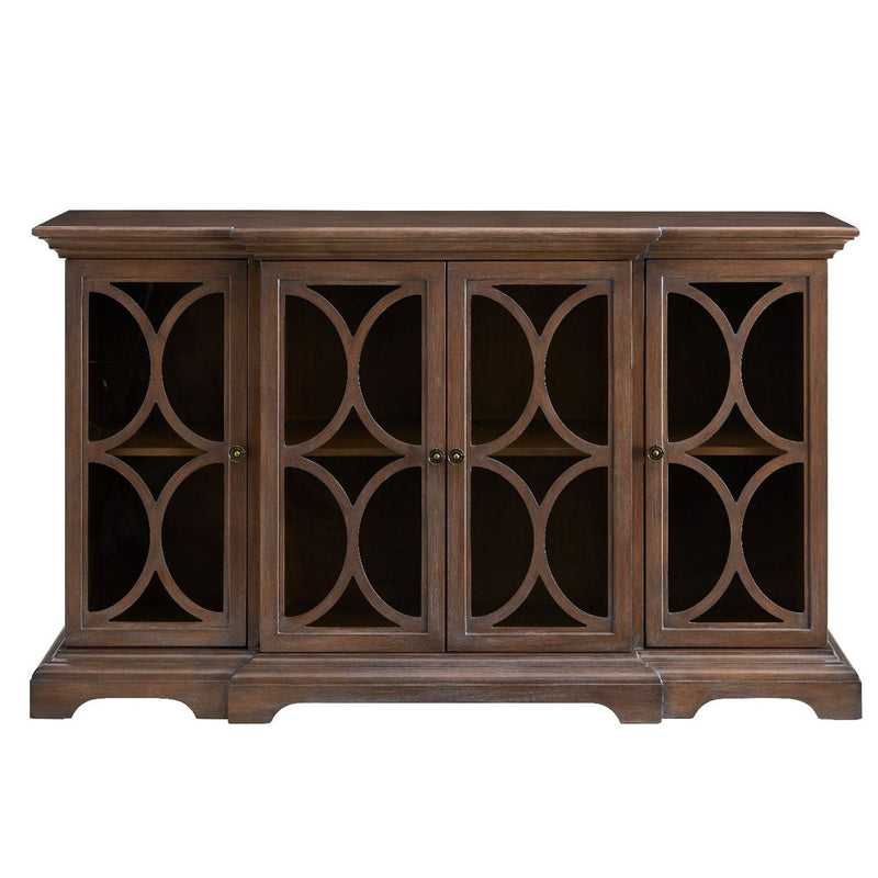 Berlino 4 Door Sideboard & Square Wall Mirror by Lavishway | Wall Mirrors-25983