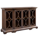 Berlino 4 Door Sideboard & Square Wall Mirror by Lavishway | Wall Mirrors-25986