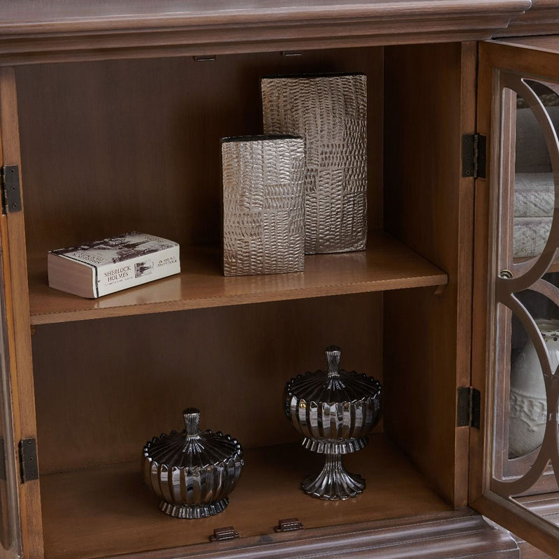 Berlino 4 Door Sideboard & Square Wall Mirror by Lavishway | Wall Mirrors-25988