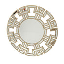 Beta Circular Wooden Wall Mirror by Lavishway | Wall Mirrors-25976