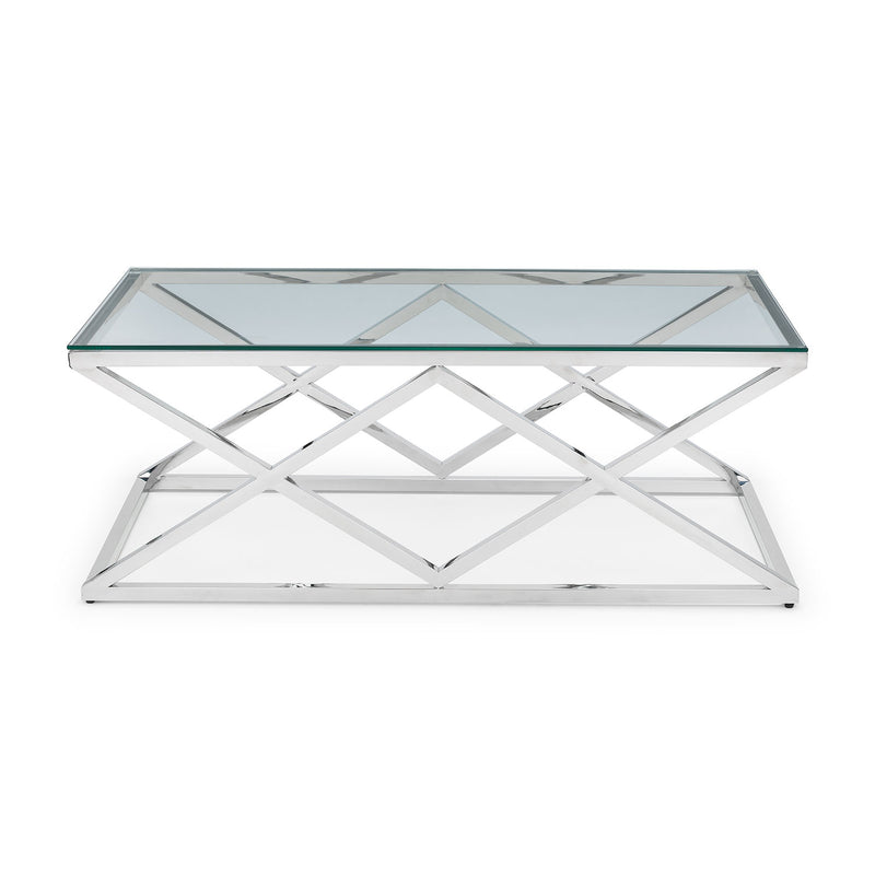 Biarritz Glass Top Coffee Table by Lavishway | Coffee Tables-20983
