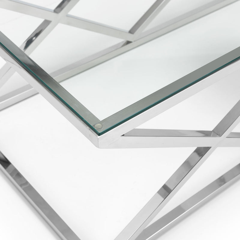 Biarritz Glass Top Coffee Table by Lavishway | Coffee Tables-20985