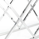 Biarritz Glass Top Console Table by Lavishway | Hallway Console Table-20962