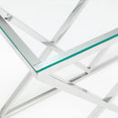 Biarritz Glass Top Console Table by Lavishway | Hallway Console Table-20961