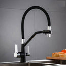 Black Pull Down Spray Kitchen Sink Tap by Lavishway | Kitchen Faucets-48572