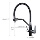 Black Pull Down Spray Kitchen Sink Tap by Lavishway | Kitchen Faucets-48575