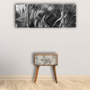 Black Floral Printed 2 Drawers Bedside Table by Lavishway | Bedside Tables-22509