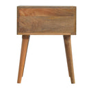 Black Floral Printed 2 Drawers Bedside Table by Lavishway | Bedside Tables-22512