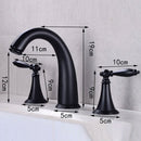 Black Widespread Dual Holder Bathroom Tap by Lavishway | Bathroom Faucet-49034
