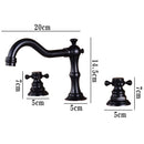 Black Widespread Dual Holder Bathroom Tap by Lavishway | Bathroom Faucet-49036