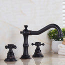 Black Widespread Dual Holder Bathroom Tap by Lavishway | Bathroom Faucet-49030