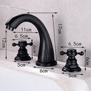 Black Widespread Dual Holder Bathroom Tap by Lavishway | Bathroom Faucet-49035