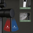 Black & Bronze Floor Standing Bathtub Tap by Lavishway | Bathtub Faucets-49410