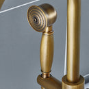 Black & Bronze Floor Standing Bathtub Tap by Lavishway | Bathtub Faucets-49406