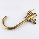 Black & Bronze Floor Standing Bathtub Tap by Lavishway | Bathtub Faucets-49403