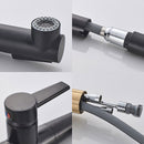 Black & Chrome Pull Out Bathroom Tap by Lavishway | Bathroom Faucet-49328