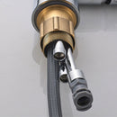 Black & Chrome Pull Out Bathroom Tap by Lavishway | Bathroom Faucet-49332