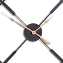 Classic Black & Gold Skeleton Wall Clock by Lavishway | Wall Clocks-51649