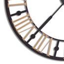 Classic Black & Gold Skeleton Wall Clock by Lavishway | Wall Clocks-51648