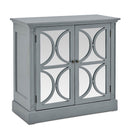 Blakely Grey Painted Wooden 2 Doors Chest by Lavishway | Chest Of Drawers-25996