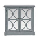 Blakely Grey Painted Wooden 2 Doors Chest by Lavishway | Chest Of Drawers-25995