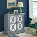 Blakely Grey Painted Wooden 2 Doors Chest by Lavishway | Chest Of Drawers-25992