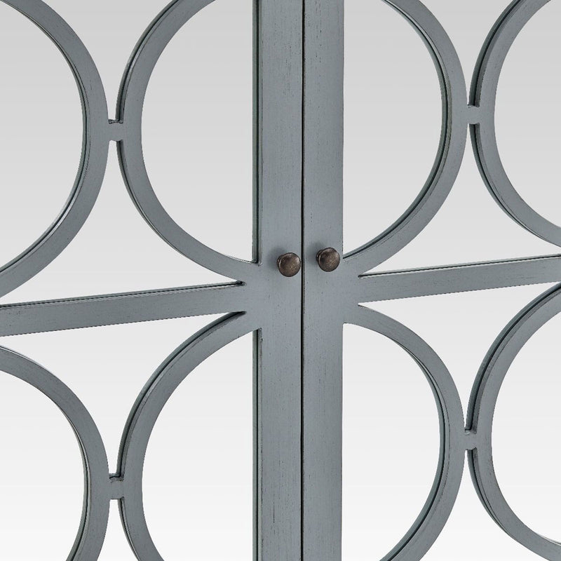 Blakely Grey Painted 4 Doors Wooden Sideboard by Lavishway | Sideboards-25963