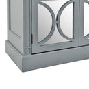 Blakely Grey Painted 4 Doors Wooden Sideboard by Lavishway | Sideboards-25962