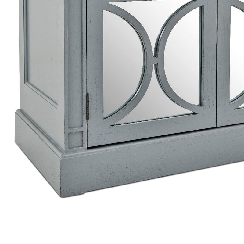 Blakely Grey Painted 4 Doors Wooden Sideboard by Lavishway | Sideboards-25962