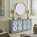 Blakely Grey Painted 4 Doors Wooden Sideboard by Lavishway | Sideboards-25957
