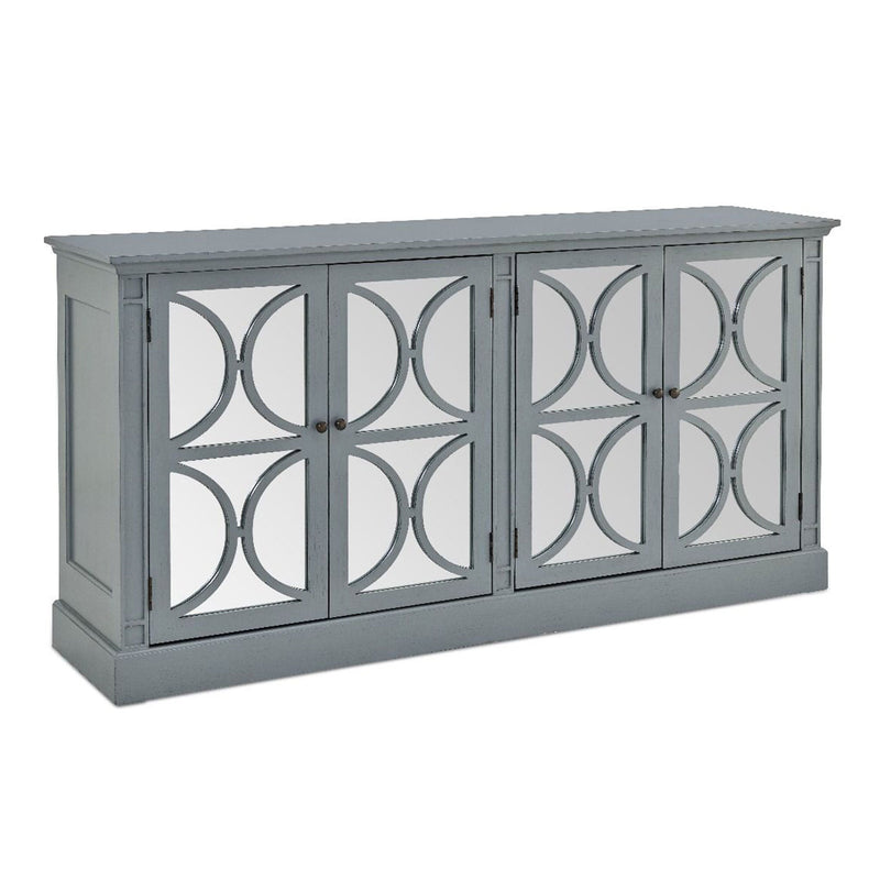 Blakely Grey Painted 4 Doors Wooden Sideboard by Lavishway | Sideboards-25959