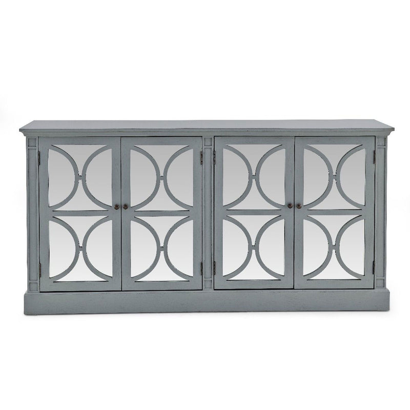 Blakely Grey Painted 4 Doors Wooden Sideboard by Lavishway | Sideboards-25960